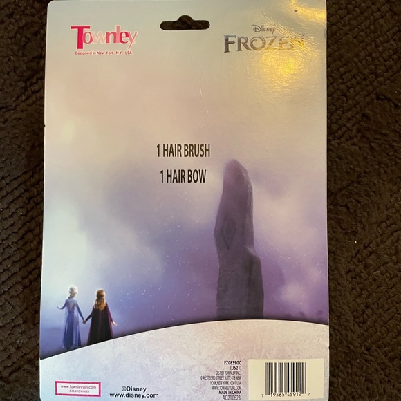 Disney Frozen❄️Frozen 2 Brush & Bow🎀Gift🎁Set - Picture 2 of 2